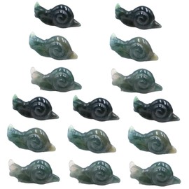 Kisangel 5sets Snail Statue Small Snail Figurines Decorative Ornament for Decor Mini Toys 3pcs*5 Random Color