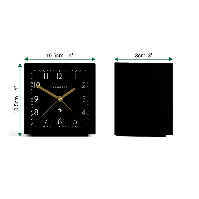 NEWGATE® Equinox Alarm Clock | Designled Cube Shaped Modern Alarm