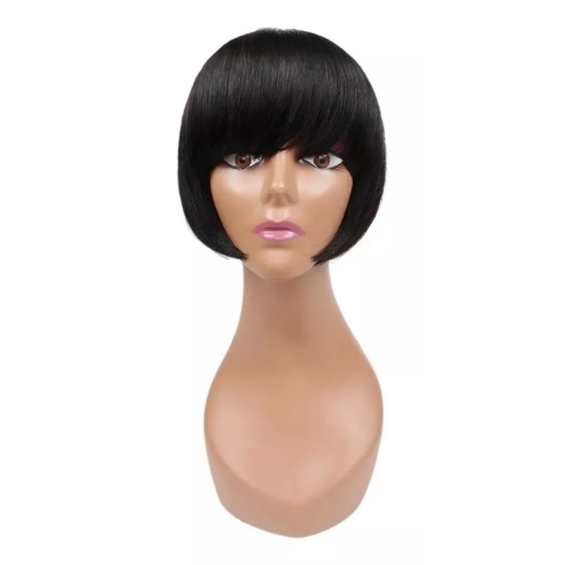 BM Peluca De Cabello Humano Liso De Cabello Virgen Brasileño