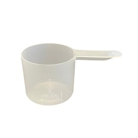 1/2 Cup (4 Oz. | 118.4 mL) Scoop for Measuring Coffee, Pet Food, Grains, Protein, Spices and Other Dry Goods (Pack of 1) Short Handle