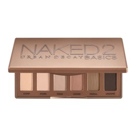 Urban Decay Naked 2 Basics – Paleta de Sombras Mate, 6 Tonos Neutros de Acabado Mate, Alta PIgmentación, Ultracombinables y Larga Duración, Formato Mini