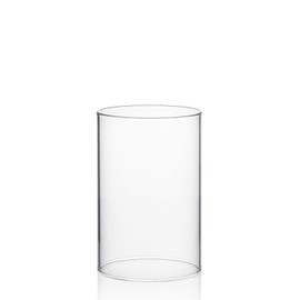 WGVI Clear Hurricane Candleholder,Glass Chimney for Candle Open Ended, Chimney Tube of Sizes in Various for Choice, 4" Wide x 6" Tall…