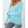 QUALFORT - Suéter de punto suave 100% algodón para mujer,