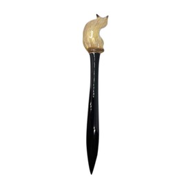 Mad Mags Siamese Cat Letter Opener, Hand Painted Mail Envelope Slitter, Collectibles for Cat Lovers, 8 1/4 Inches