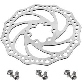 VANSIHO 140MM/160MM/180MM/203MM Bike disc brake rotor with 6 bolts 1PCS Wrench, suitable for moutain bikes/road bikes/MTB/BMX (140mm)