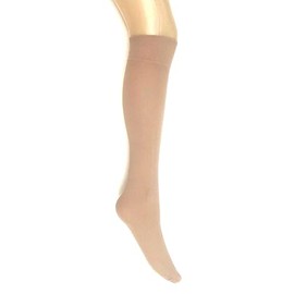 MYSASI Opaque Knee High Socks 4-7 Shoe Size 2 Pair Pack Natural