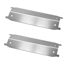 Folocy Kit de reparación de parrilla de gas para barbacoa, placas de calor con escudo de calor para quemador de tienda de campaña Brinkmann 810-9212-S, 810-9213-S, 810-9311-S, Maxfire 810-9212-S, 14-1/4" x 5"