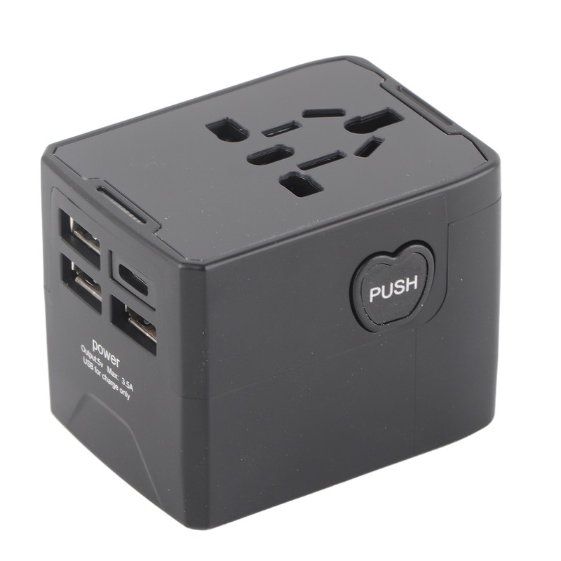Universal Travel Adapter International Plug Power Converter Multi Outlets