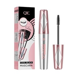 Mascara Wasserfest In Schwarz, 3D Lang Dicht Und Geschwungen Wimperntusche, Schweißfest Und Wischfest, Definiert Und Pflegt Die Wimpern Schnell, Für Empfindliche Augen