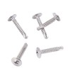 100Pcs Self Drilling Screw M4.2x25 Round Washer Stainless Steel Fastener