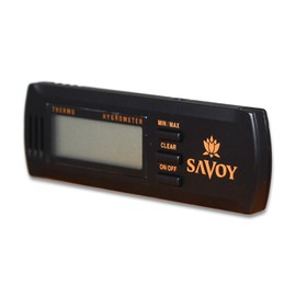 Savoy Black Digital Hygrometer