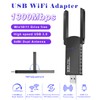 USB WiFi Adapter,1300Mbps Wireless Network Adapter,Dual Band 5GHz/2GHz,802.11AC,Two 5dBi High-Gain