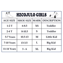 Hzcojulo Kids Toddler Big Little Girls Fashion Cotton Crew Cute Socks -5 Pairs Gift Set,Multicolor-BOV,Shoe size 10.5-13/M/5-7 Years