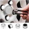 PAITOK Wheel Nut Cap,20 Pieces Universal Chrome Plastic Wheel Bolt