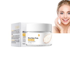 Hppsctink Reis-Gesichtscreme, 50g Anti-Falten-Creme aus Reis, Feuchtigkeitsspendend und tiefenwirksam, Repariert die Hautbarriere, Reduziert Pigmentierung,cream