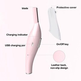 Electric Eyebrow Trimmer, Precision Facial Shaver for Men and Women, Mini Shaver for Eyebrows, Arm Hair, Face and More