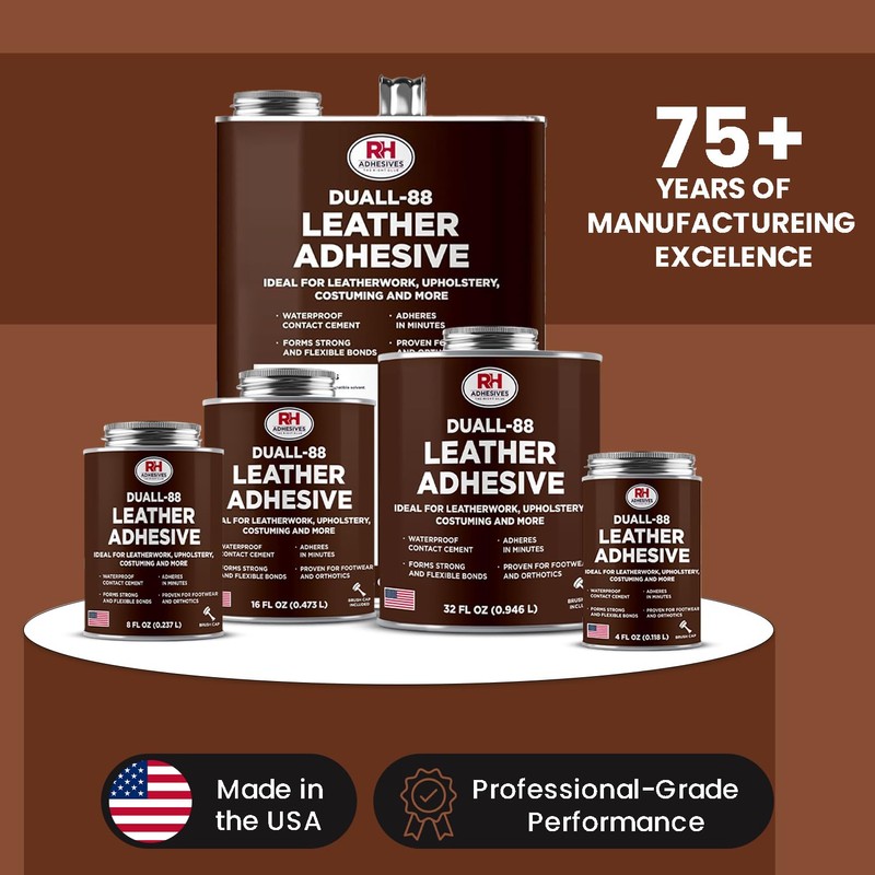Duall-88 Leather Adhesive, 16 oz. can - Leather Repair Glue,
