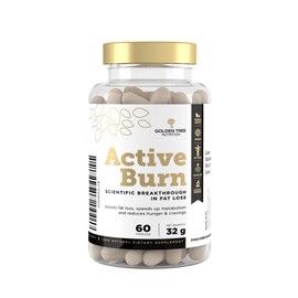 Golden Tree Active Burn 100% natürliches Nahrungsergänzungsmittel zur Gewichtsreduktion und Stoffwechsel-Booster mit grünem Tee, Chrom, Zink, schwarzem Pfeffer, Vitamin C und B6, beschleunigt