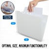 Essex Wares - White, 5 Pocket Expanding File Folder, 9.8"