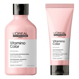 Pack L'oréal Prof Vitamino Color Shampoo + Acondicionador