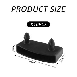 HDGSAFD 10 Piece Slatted Base Stand Slatted Frame Accessories Double Bed Slatted Base Replacement Perfect for Double, King and Single Bed (Black)