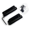 Black Adjustable Spring Hinges with Durable Glass-Filled Nylon for Door,