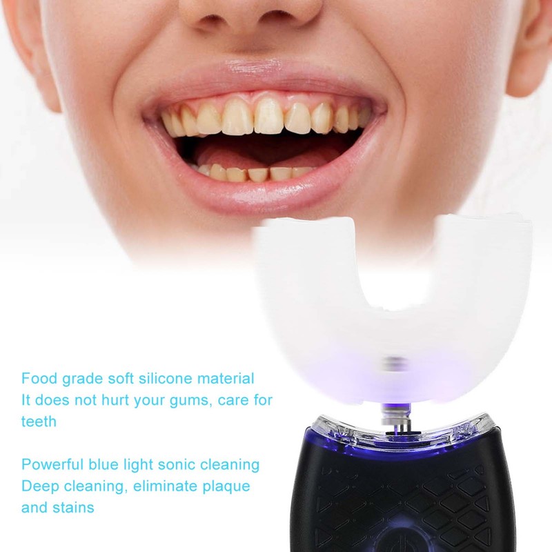 U shaped Adult Electric Sonic Toothbrush Automatic Cleaning Toothbrush Oral