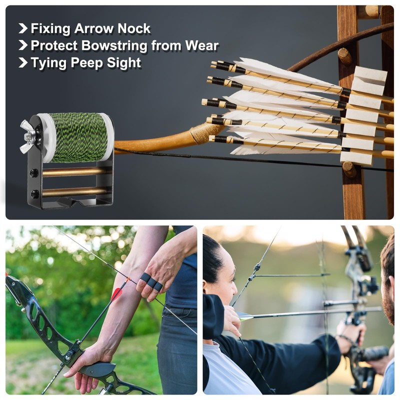 PATIKIL Archery Bow String Serving Thread Jig 131 Yard/120M, 0.02"