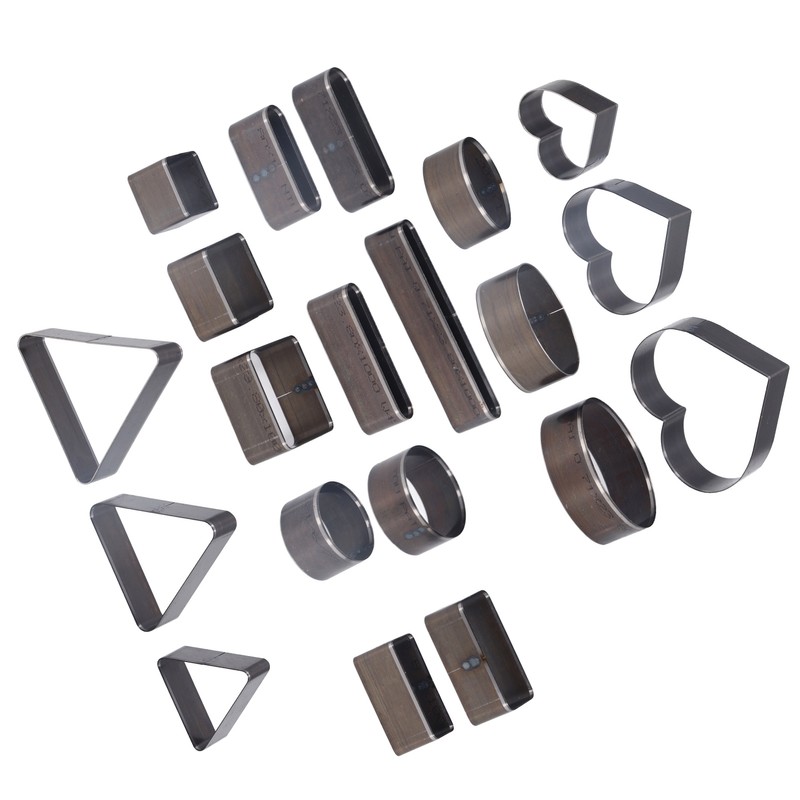 20PCS Leather Die Cutter Round Quadrate Hearts Leather Cutting Dies