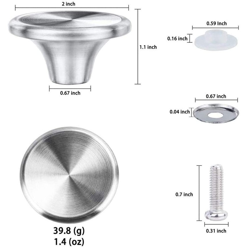 Dutch Oven Knob, Stainless Steel Pot Lid Replacement Knob for