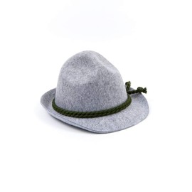 Tirolerhut Hats Bayernhut Grey with green string 58 59 62419