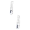 Healeved 2pcs Portable Refillable Pump Bottle for Facial Cleanser Transparent
