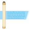 PATIKIL 3Pcs 6" Long 3/8" x 3/8" NPT Male Brass