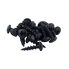 100 Pack Rok Hardware #8 x 5/8" Deep Coarse Thread Phillips Pan Head Black Phosphate Screws Wood MDF
