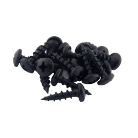 100 Pack Rok Hardware #8 x 5/8" Deep Coarse Thread Phillips Pan Head Black Phosphate Screws Wood MDF
