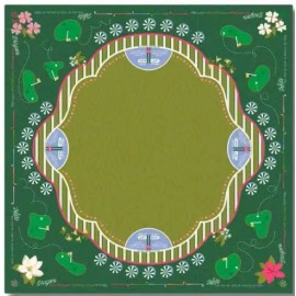 Customized Holiday Party Artificial Leather Mahjong Mat Elegant Smooth Playing Surface American Mahjong Table MatSize: 800mm*800mm, Color: Multi Mat-26-PG
