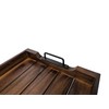Rustic Tray with Modern Black Handles