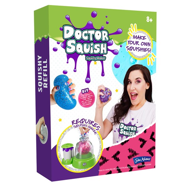 John Adams | Doctor Squish Squishy Maker Refill Pack: Make your own squishies! | Arts & crafts | Ages 8+,Green