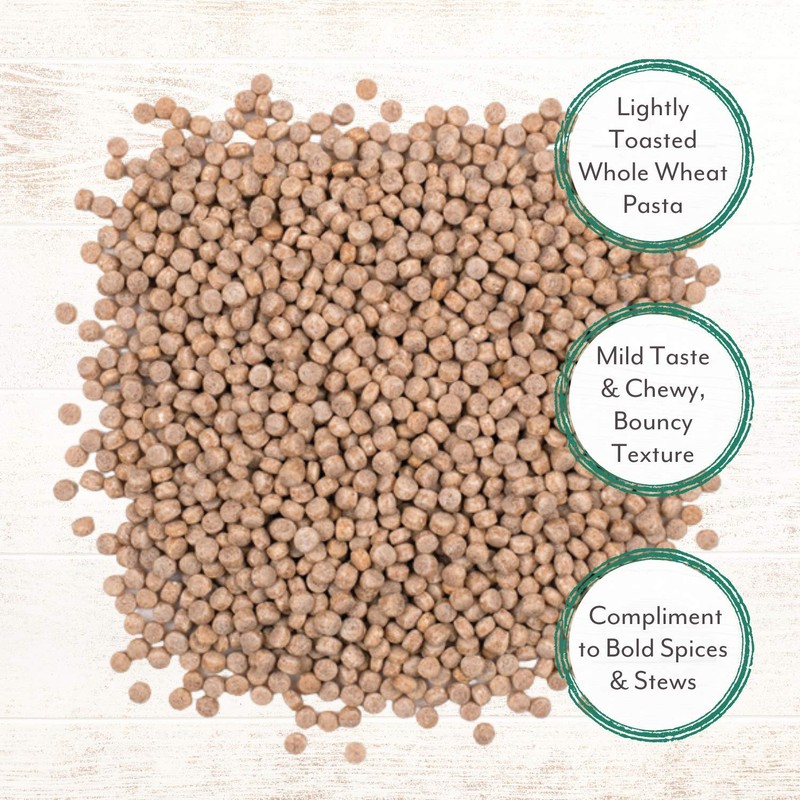 Roland Foods Whole Wheat Israeli Couscous, Toasted Pasta, Specialty Imported