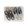 8 PCS Small Carabiner Clip, Anti Theft Zipper Clips Double