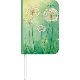 Lady Journal Mini Blowballs 2026- Taschen-Kalender 8x11,5 cm - Pusteblumen - Weekly - 144 Seiten - Notiz-Buch - Alpha Edition