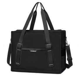 PASMAN Utility Tote Bag for Women,Teacher tote Bag with bottom support panel, work tote bags for women, nurse bag(Purple)