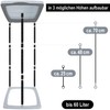 com-four® Bin Bag Stand with Lid - Ideal for Home,