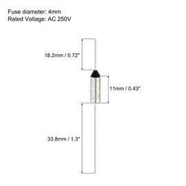 sourcing map 6Pcs Metal Temperature Thermal Fuse RY77 77 °C 170.6°F 15A 250V Cutoff Thermal Fuse for Motor Transformer Electric Industrial Home Appliance