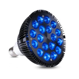 Antony Blue LED Plant Grow Light Bulb, 36W Plant Growing Lamps for Greenhouse and Hydroponic, E26 Full Spectrum Plant Growing Light Lamp for Bloom and Fruiting.