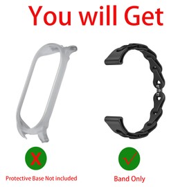 Lamshaw Compatible with Plaud NotePin Bands, Elastic Silicone Hollowed Out Replacement Straps Compatible for Plaud NotePin Voice Recorder (Black)