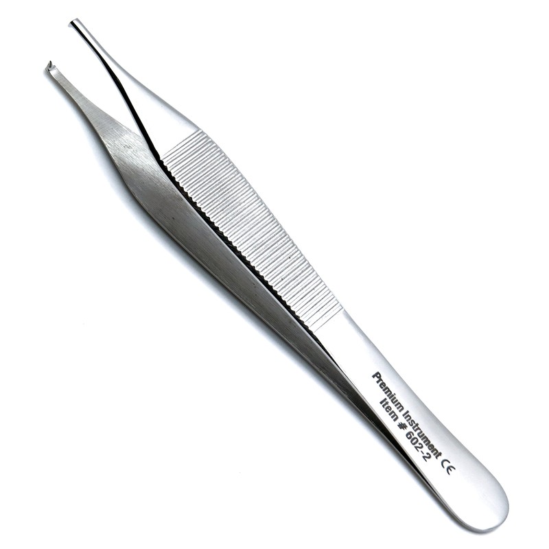 Adson Kocher Dressing Tweezer 12cm 1x2 Rat Tooth Dental Cotton