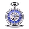 TREEWETO Pocket Watch - Smooth Double Case Series Skeleton Dial