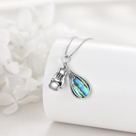 JBAERD Ski Necklace Sterling Silver Skiing Necklace Sports Pendant for Daughter Mountain Jewelry Gifts for Ski Lovers