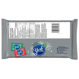YORK Christmas & Holiday Peppermint Patties (Red, Green and Silver foils), Christmas Candy, Good for Kids Candy, Bulk Candy to Share, 227g